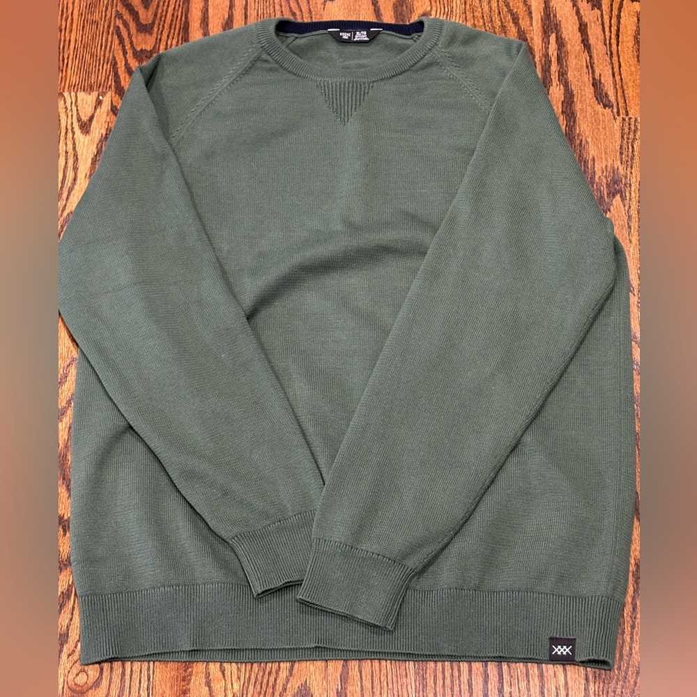 RHONE Olive Green Crewneck Sweater